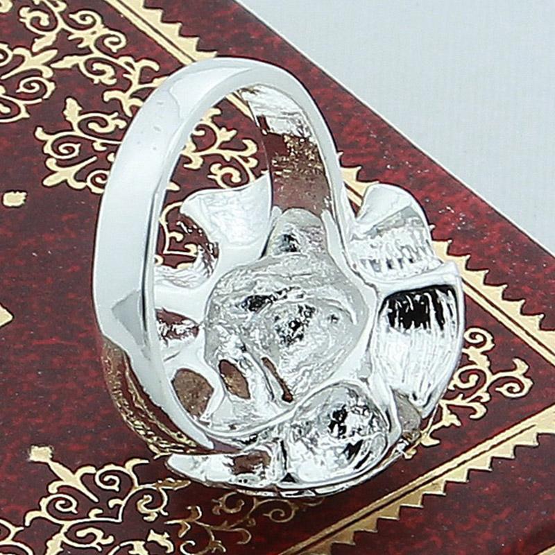 Кольцо с цветком розы из серебра 925 пробы для женщин, свадебные модные украшения