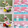 Plastic Cake Stand 2/3-Layers Food Fruit Plate Creative Dessert Rack  Wedding Birthday Party