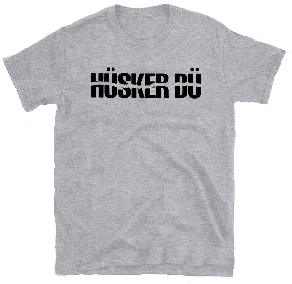 Husker Du Tshirt 80s Punk Hardcore Alternative Band Tee Indie Unisex Black Flag