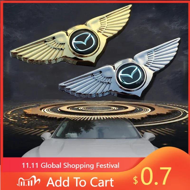 2025 Горячие 3D Металлические Крылья на Капот Автомобиля Эмблема Боковой Значок Наклейка Decal для Mazda Axela 3 5 6 RX8 RX7 MX3 6 Atenza MX5 CX9 CX5 CX