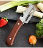 NEW Kitchen Peeler Stainless Steel Vegetable Peeler with Wooden Handle Durable Serrated Peeling Knife Bottle Opener Kitchen Tool