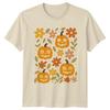 Pumpkin Jack O Lantern Halloween Fall Autumn Floral Unisex T Shirt Unisex Unisex