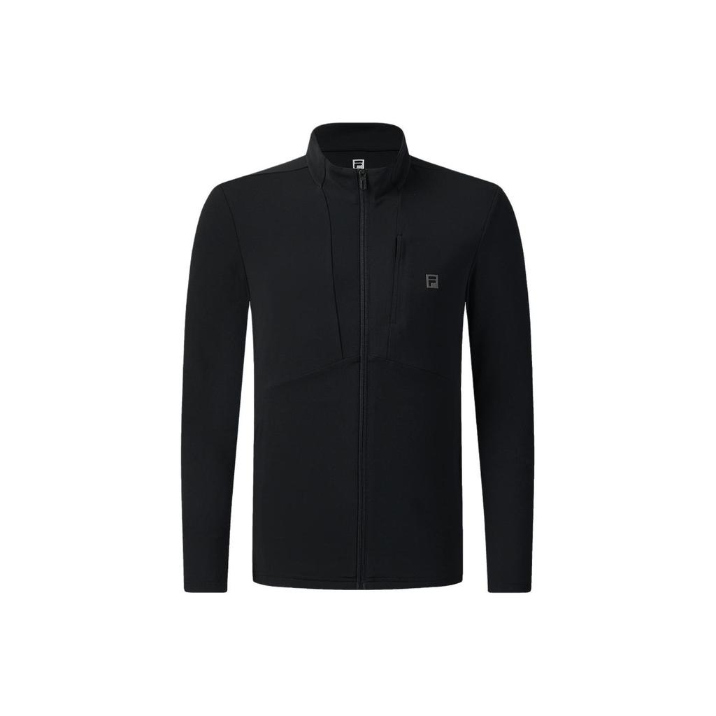 Fila Fitness Series Knit Stand Collar Zip Jacket Men Jackets A11M541506F-BK