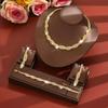 Cross-border hot-selling claw chain rhinestone necklace earrings set four-piece woven neck chain collarbone chain dinner accessories women