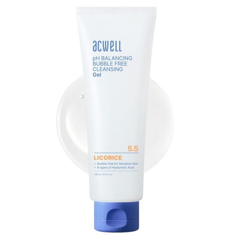 Acwell pH Balancing Bubble-Free Cleansing Gel, 160ml, 1 pcs