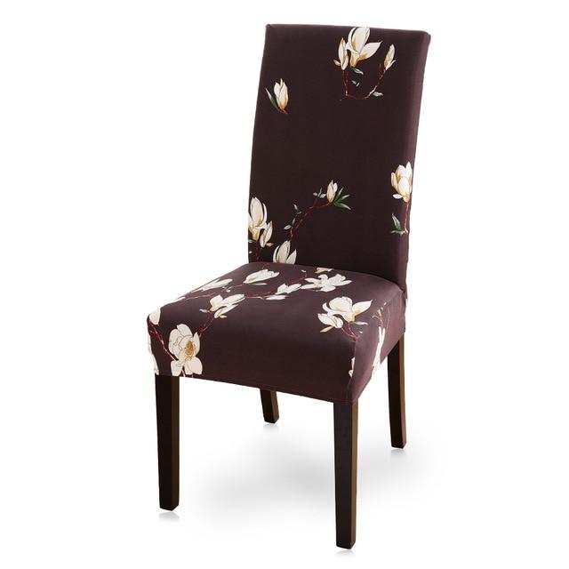 6 шт., чехлы на стулья с принтом, эластичные чехлы на сиденья, съемные и моющиеся, эластичные чехлы для банкетов, отелей, столовой