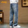 Jeep Мужские джинсы из денима свободного прямого кроя