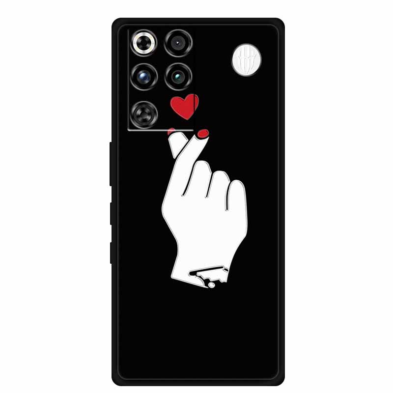 Чехол для ZTE Nubia RedMagic 11 Pro 5G, 3D тиснение, цветы, рельефный, мягкая черная силиконовая задняя крышка, для ZTE Nubia RedMagic 11Pro, Funda