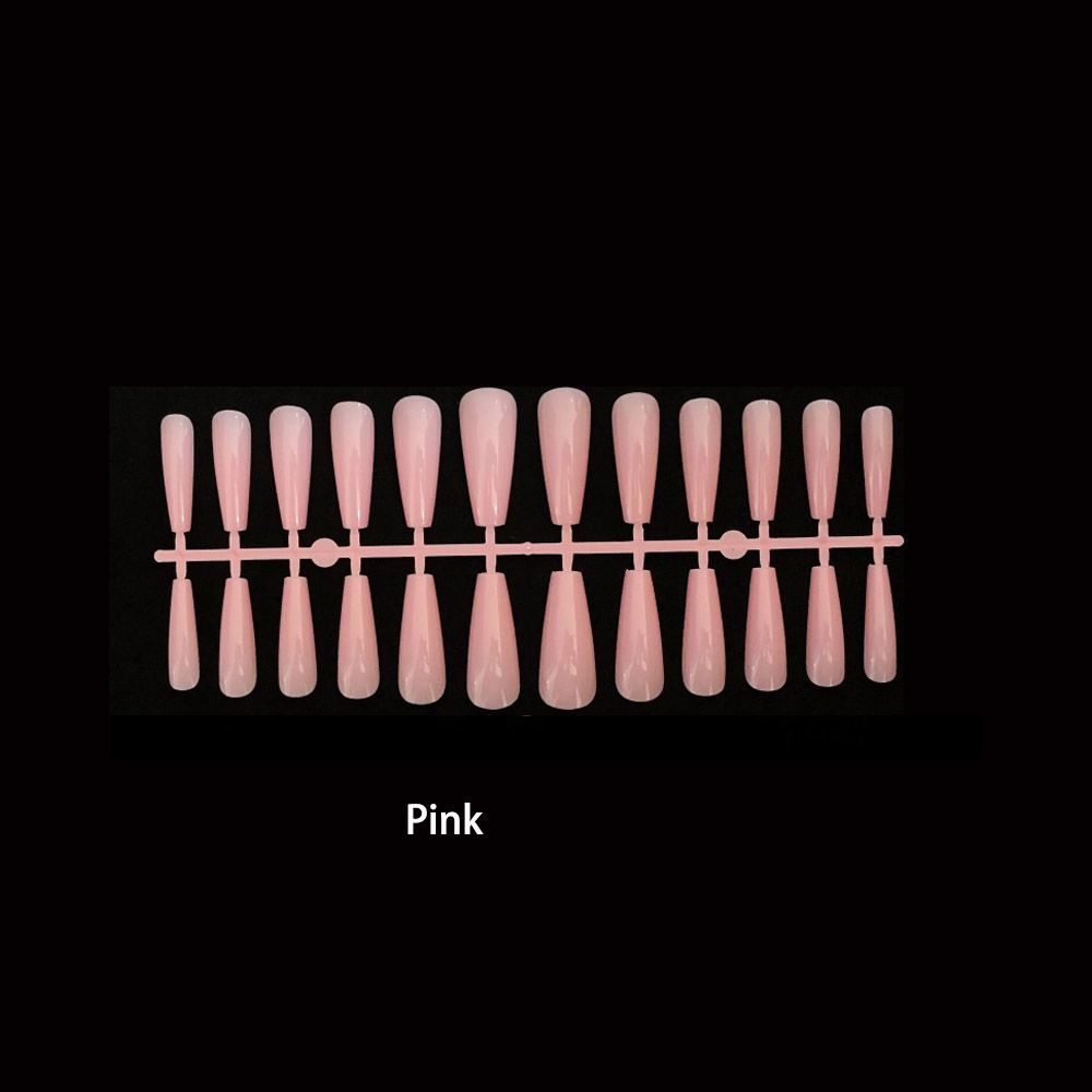 24 шт./набор художественных маникюрных накладных ногтей с полным покрытием, накладные ногти в форме балерины, накладные ногти в форме гроба
