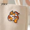 Булавка-брошь, Значок на лацкан с рисунком мультяшного животного, Значок для одежды из цинкового сплава с эмалью, Форма сыра с кошками, собаками, слонами, мышами