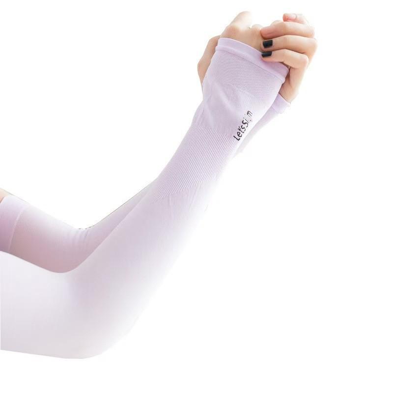 UV Protection Ice Silk Arm Sleeves: Lightweight, Unisex Sun Protection for Men & Women - Ideal for Cycling & Outdoor Activities