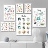 Spring Posters And Prints Watercolor Educational Poster Kids Baby Room Decor Learning Painting Wall Art Canvas Painting Mural
