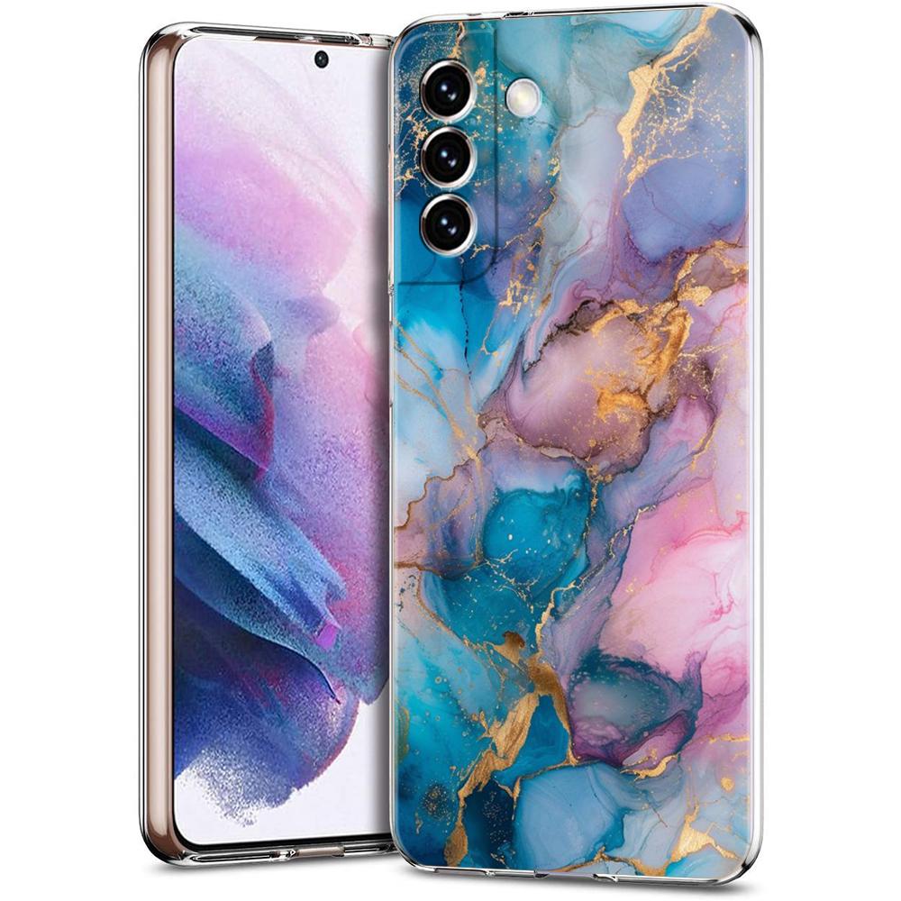Модный Чехол Для Телефона С Мраморным Узором Для Samsung Galaxy S24 Ultra S23 FE S22 S20 S21 5G S10 S9 Plus S10E S8 Силиконовый Прозрачный Чехол