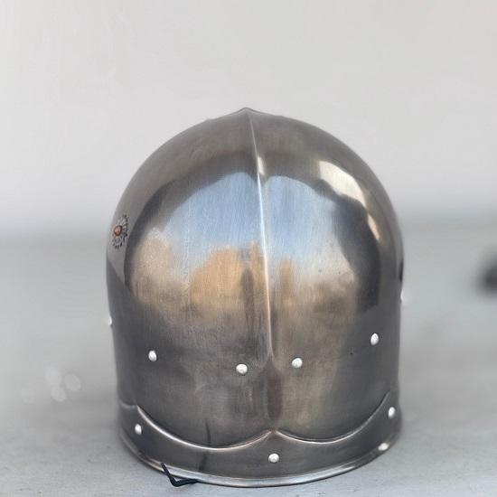 Medieval Marauder Helmet  Black/Grey  Dark Knight Armor LARP Helmet, Steampunk, Gothic, Cosplay, Prop
