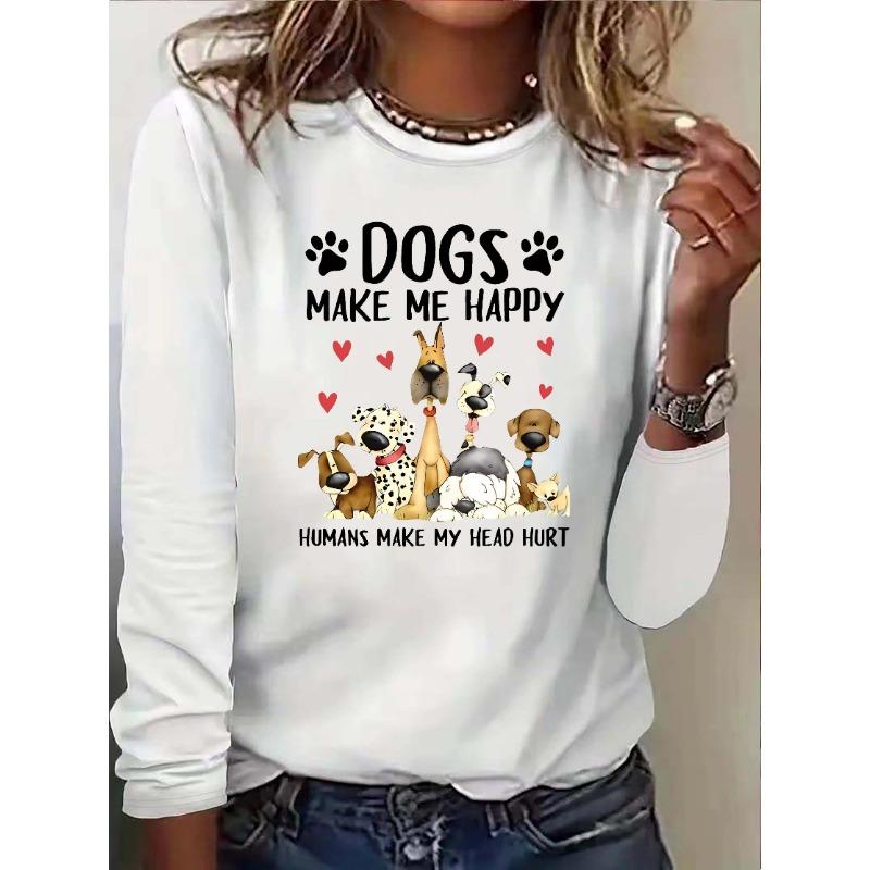 Western Women'S Fashion Round Neck Casual Long Sleeve Base T-Shirt