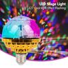 6W E27 Colorful Small Magic Ball Rotating LED Stage Lamp Bulb For DJ Disco Ambient Light