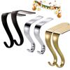 Stylish Christmas Stocking Holders Accessory for Fireplaces Mantels Hook and Garlands Clip In Sturdy Metal Materials