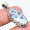 Natural Dendrite Opal Gemstone 925 Solid Sterling Silver Gift Pendant 1.50" J0u89