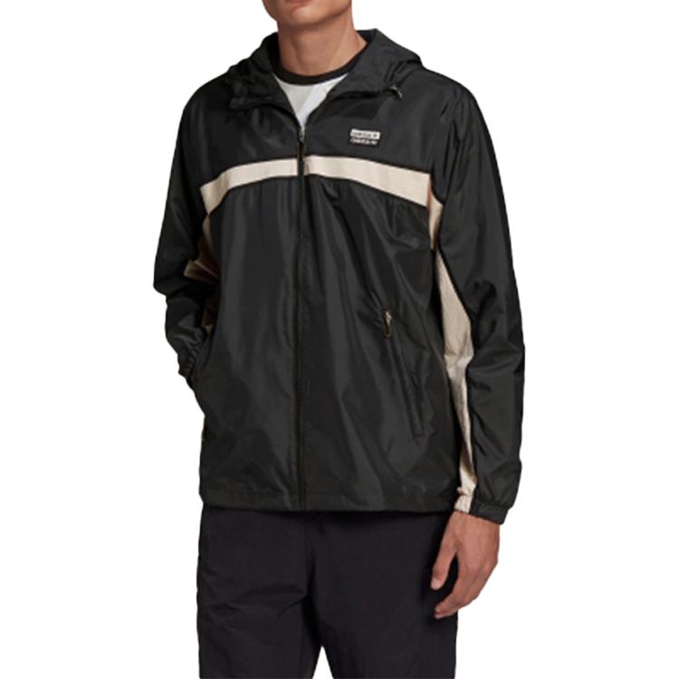 Adidas Jackets Men's Black Hooded Moderate Other (Unisex) Jackets GJ6742