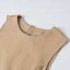 Осеннее европейское и американское женское платье без рукавов с декоративной талией
