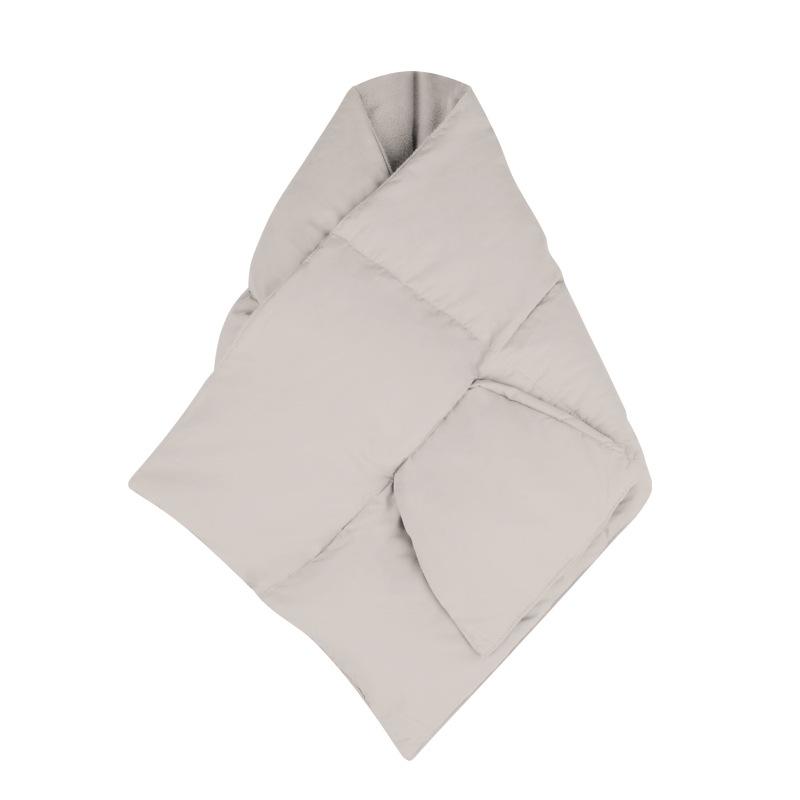 Autumn and Winter Increase Warm Scarf Outdoor Cold Scarf Men and Women Simple and Versatile Thickened Down Scarf