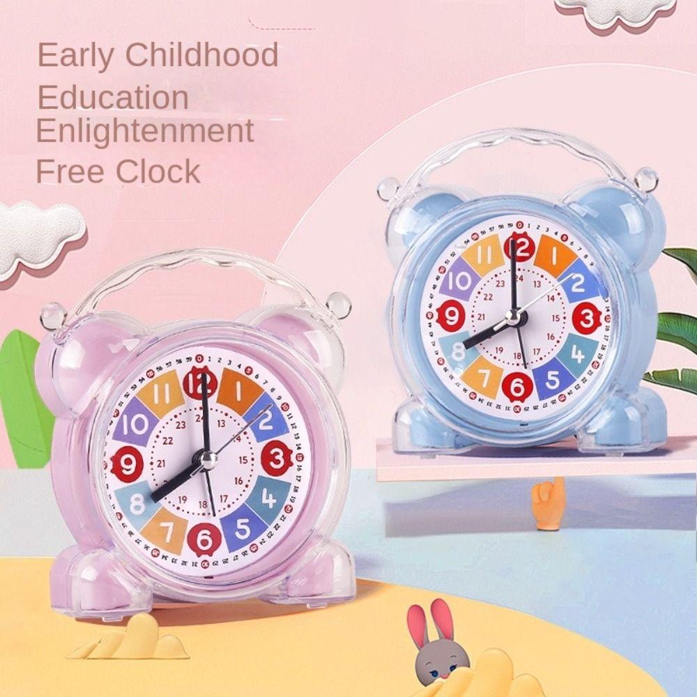 Early Education Children Desktop Clock Silent Table Alarm Clock Bedroom Bedside
