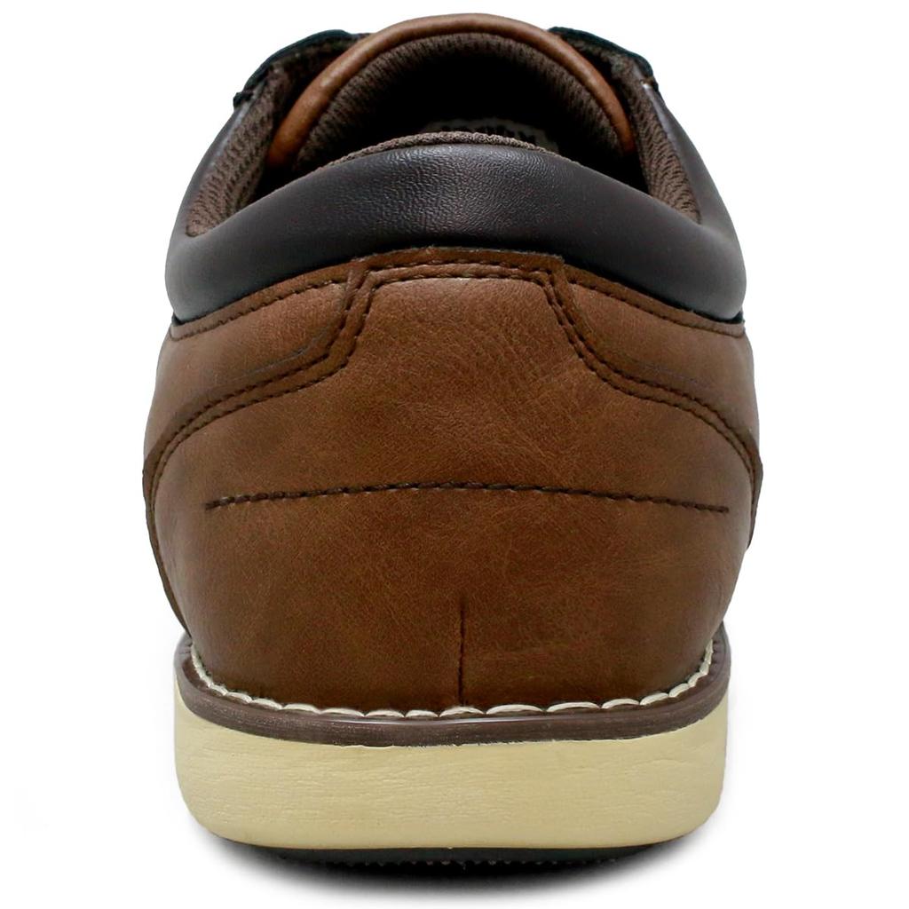 Edwin Кожа Водонепроницаемые Повседневные и Деловые Легкие Размер Мужские Кроссовки, Обувь, Подошва, Нескользящие, Оксфорды на шнуровке, Коричневый, 28.0 (edm459)