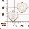 Double-Sided Peach Heart Alloy Pendant Charms for DIY Jewelry