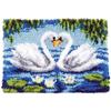 DIY Crochet Yarn Kits 20.4 X 14.9 Inch Swan Lovers Rug Making Crafts for Kids Adults and Beginners