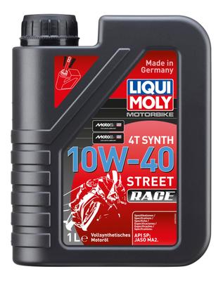LIQUI MOLY Моторное масло для мотоциклов StreetRace Полностью синтетическое 10W-40 1л 20753 Liqui Moly