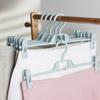 Adjustable Non-Marking Pants Rack, Household Plastic Hanger, Non-Slip Pants Belt Clip, Multi-Functional Skirt Drying Clip, Storage Artifact