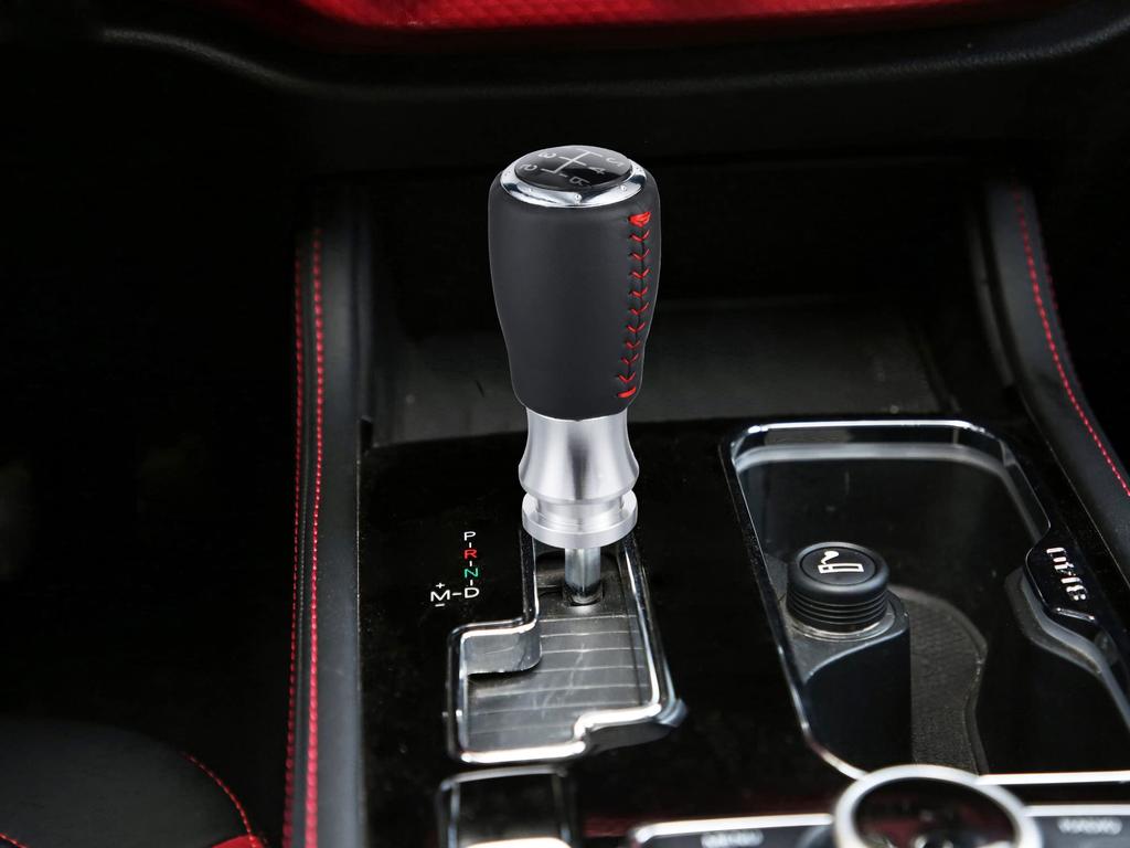 Abfer 5 Speed Car Shifter Knob Universal Gear Stick Shift Lever Handle Head Fits Most Vehicles (Red)
