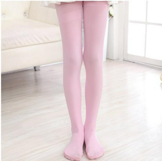 Детские балетные высокоэластичные танцевальные носки: Тонкие леггинсы из белого бархата 80D на весну-лето
