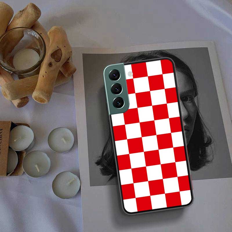 Ретро Классическая Шахматная Доска Сетка Чехол для Телефона Для Samsung Galaxy S22 S25 Ultra S21 S10 Plus S26 Edge S20 S23 S24 FE Чехол Силикон