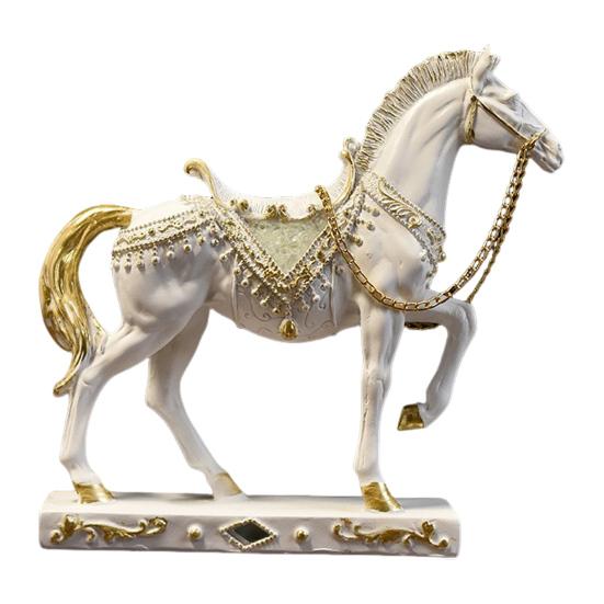 Реалистичная фигурка лошади, ручная работа, статуэтка пони из смолы, имитация скульптуры сельскохозяйственного животного, для дома, офиса, рабочего стола