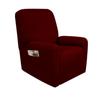 1 2 3 Seat Stretch Sectional Recliner Sofa Slipcover Soft Washable Furniture Protector Couch Cover with Elastic Bottom