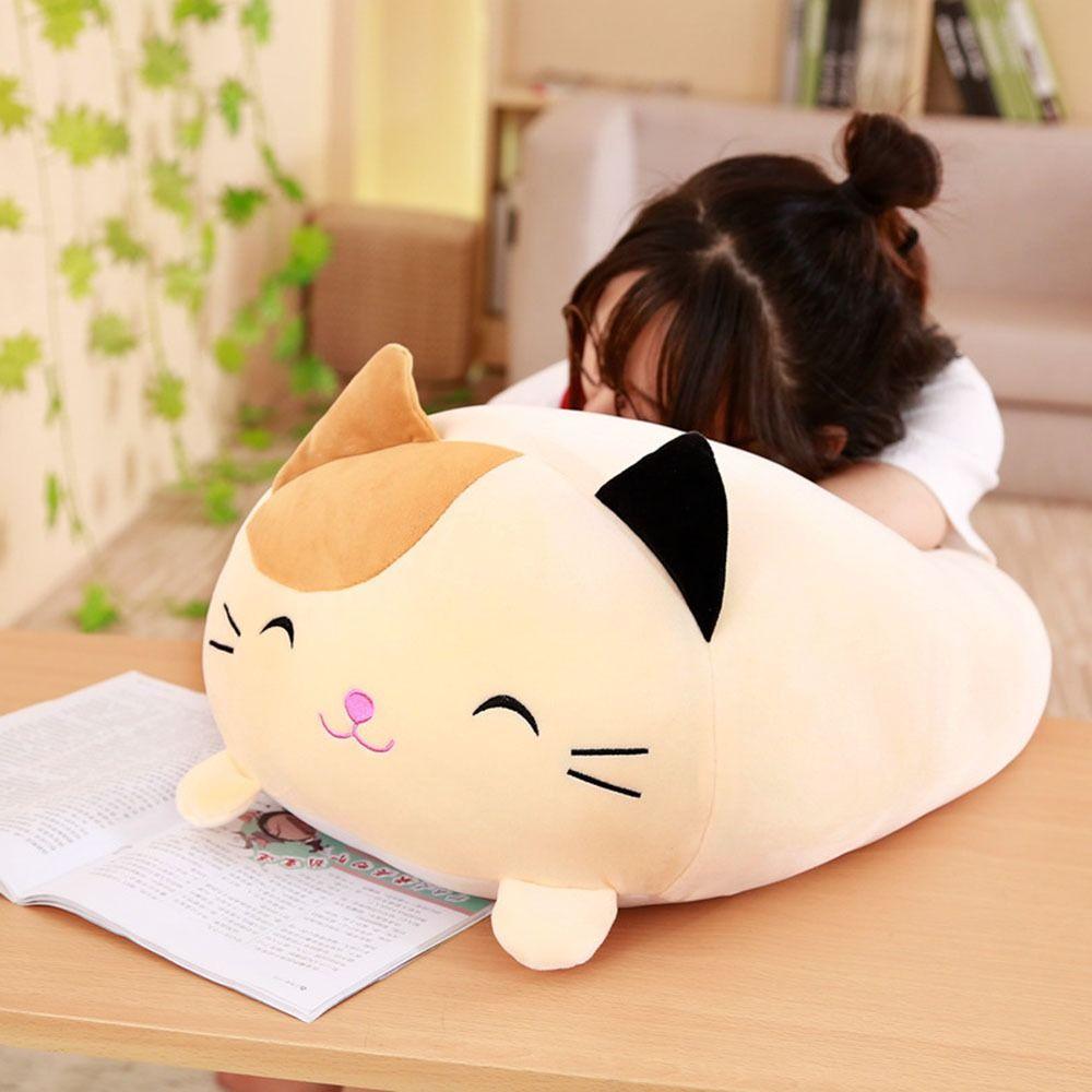 Подарок Лежащий Кот Домашний Декор Пух Хлопковый Наполнитель Лягушка Животное Кукла Пингвин Подушка Мягкая Игрушка Плюшевая Игрушка