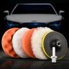 1 set Car Polishing Sponge Pads Kit Foam Pad Buffer Polishing Machine Wax Pads 3/4/5 Inch for Removing Scratches Car Accessories