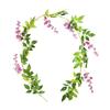 1.85M Wisteria Artificial Flowers Vine Garland Wedding Arch Decoration Fake Plants Foliage Rattan Trailing Faux Flowers Ivy Wall