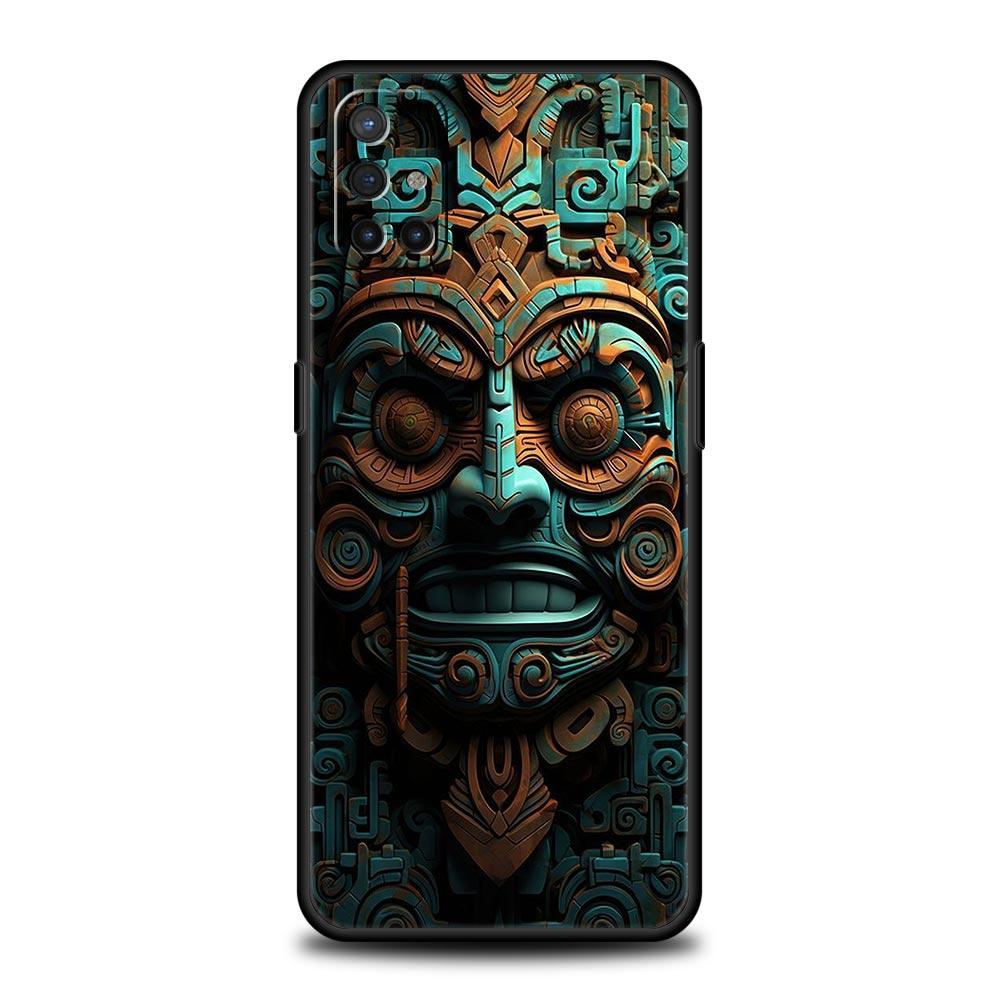 Phone Case For Oneplus 13R 13 12 10T 11 R10 Nord N100 N200 N10 9 9R CE 2 3 Z Pro Lite 5G Soft TPU Cover Vintage Totem Painting