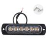 Ultra-Thin LED Car Warning Light: 6 Bright 12-24V Daytime Running Lights with High-Brightness Turn Signals