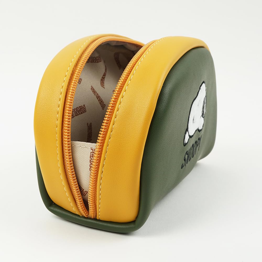 Косметичка Snoopy Large Large Accessory Simple [Snoopy] Чехол, Мешочек, Емкость, Чехол, Молния, Милый, Стильный, (зеленый)