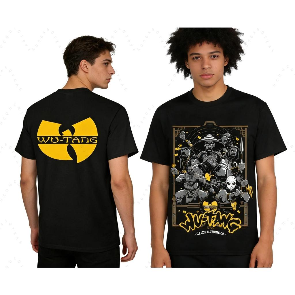 Постер альбома WU-TANG Clan, Аксессуары, Печатные футболки, Мужская, Женская, Оверсайз, Y2k, Классический, Уличная, Хип-хоп, Музыкальная, Мода, Женская, Мужская одежда