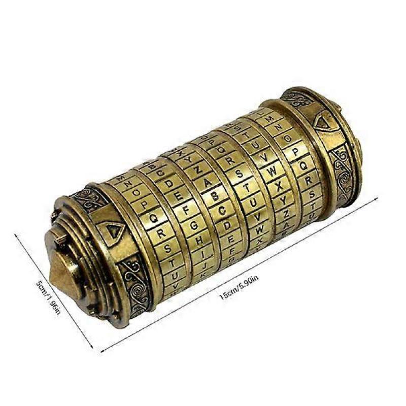 Lock Toys Metal Cryptex Lock Retro Wedding Valentine's Day Gift Letter Password Cylinder