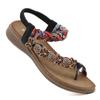 Comfortable Bohemian Hand-Woven Ribbon Rhinestone Sandals for Women