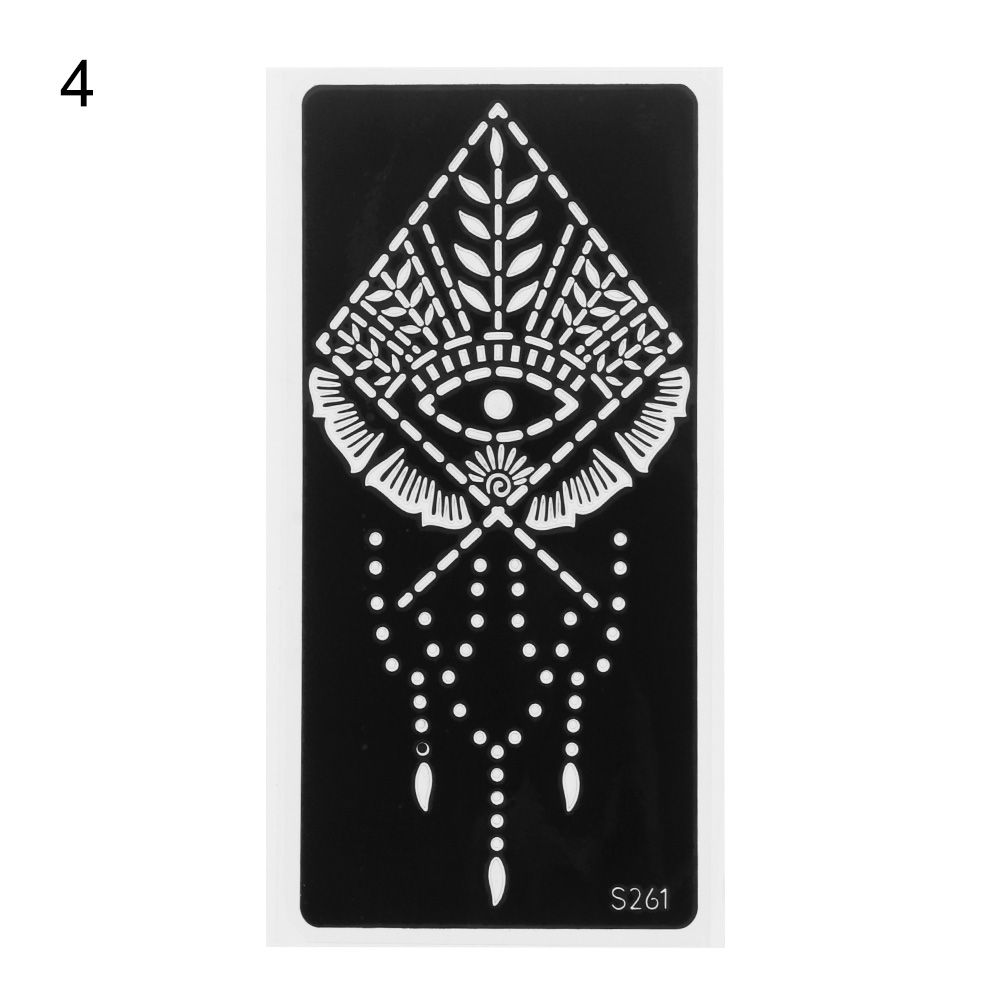 Mehndi Indian Style Beauty Henna Template Sticker Temporary Hand Decal Tattoo Stencils DIY Body Art