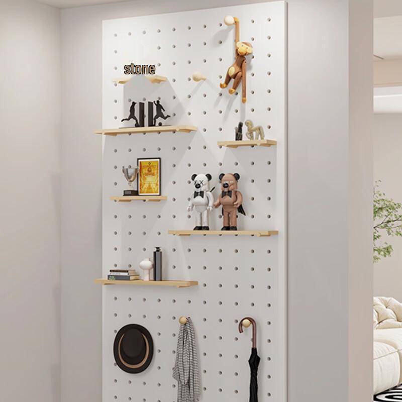 Wooden Pegboard Organizer Set