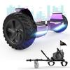 Хоббиборд RCB 8.5 Дюймов Электросамокат Внедорожный Гироскутер Hummer Bluetooth LED + Ховеркарт Картинг Регулируемый Фиолетовый&Чернить