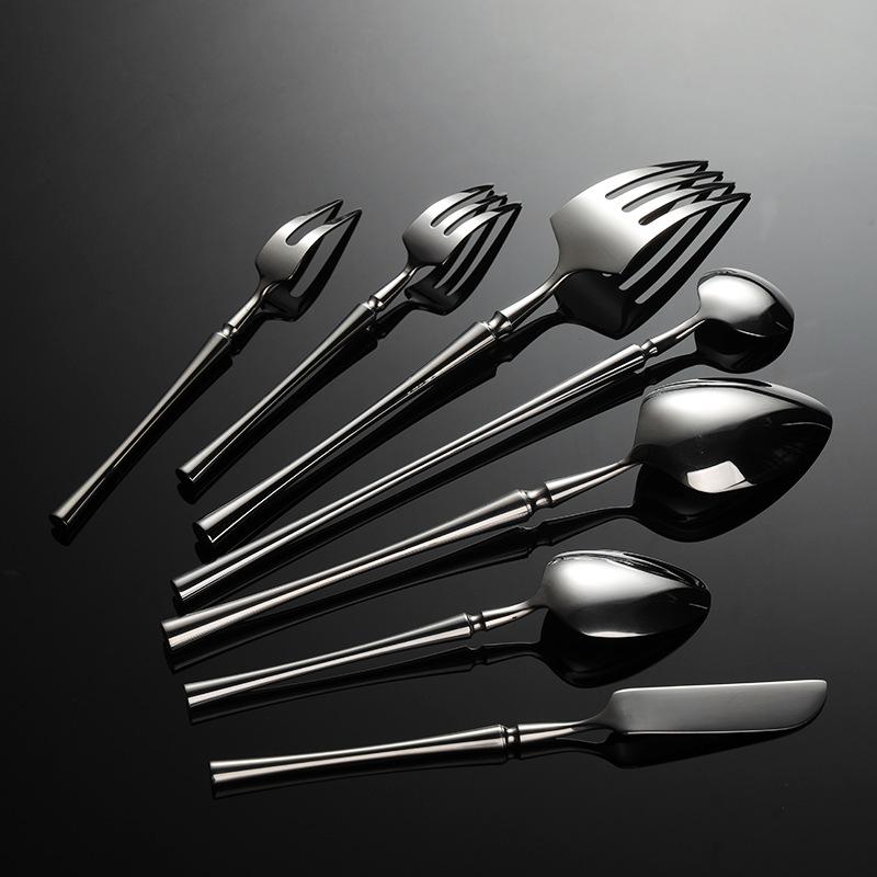 Многофункциональный нож для западной кухни из нержавеющей стали 304 с узкой талией, вилка и ложка, набор для стейков в ресторане отеля и ресторана, утолщенный нож и вилка