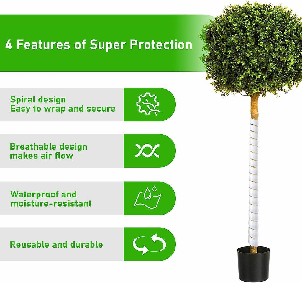 1 большой+1 маленький чехол для ствола дерева пластиковая обертка для ствола дерева защитные коры для труб